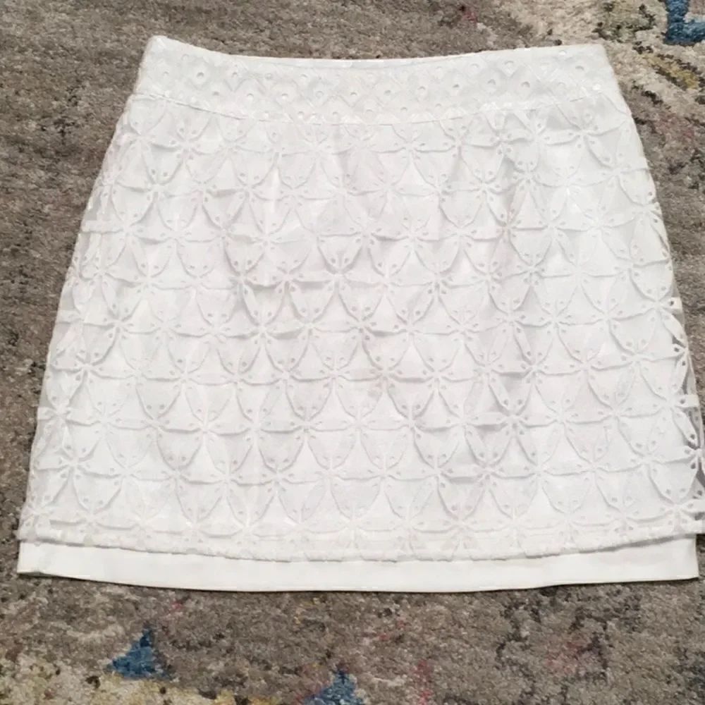 New. Laundry skirt with lace overlay. Size 14. NWOT